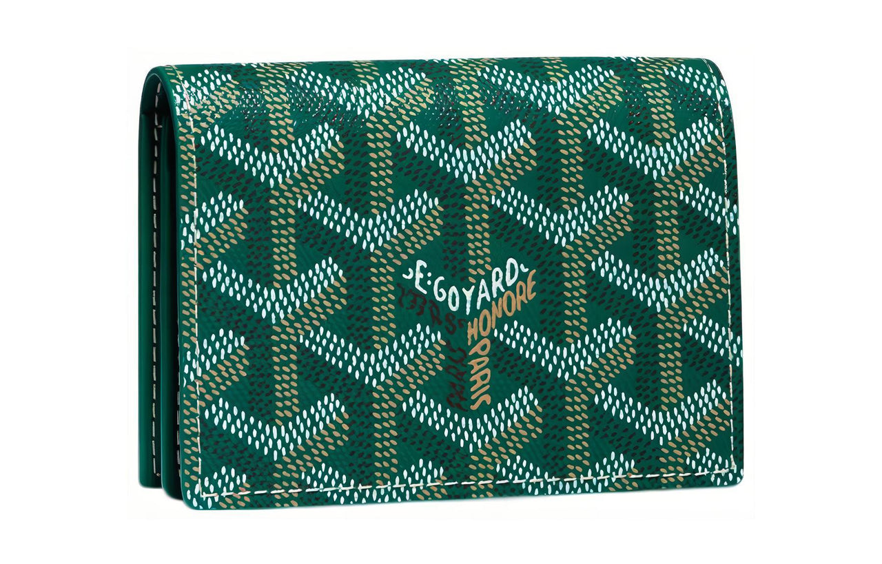 GOYARD MALESHERBES Canvas With Leather Card Holder Unisex Green