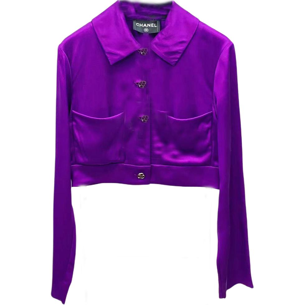 CHANEL Shirts Women's Purple