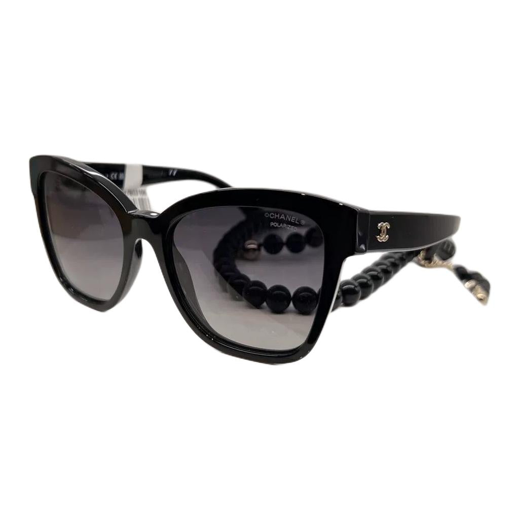 CHANEL Sunglasses Women's Black
