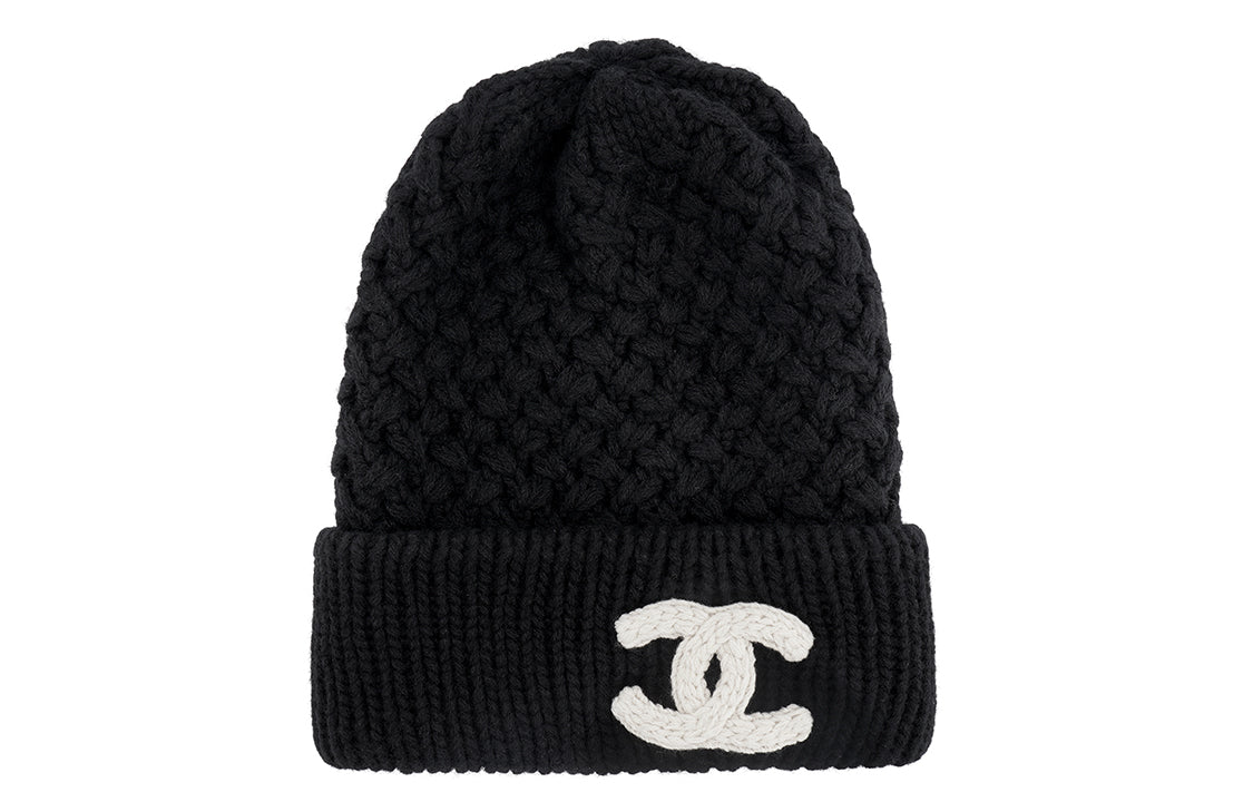 CHANEL Cashmere Beanies Women's Black