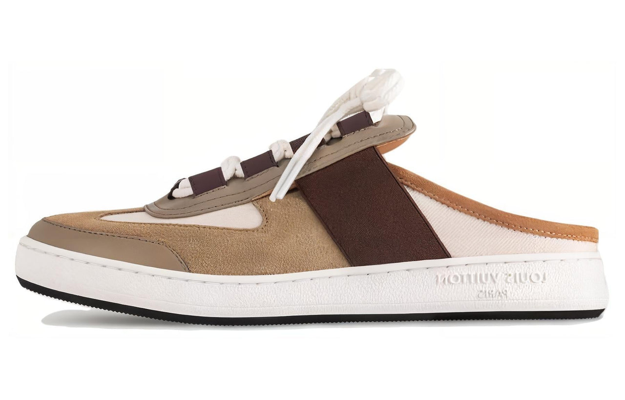 LOUIS VUITTON Lous Quick Dry Wrap-toe Slippers Women's Brown