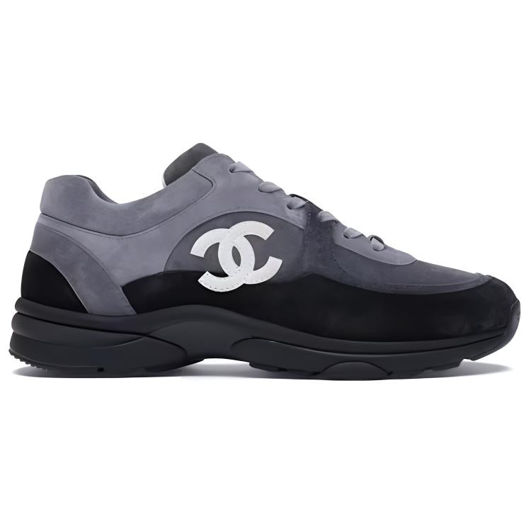 CHANEL Low Top Trainer Cc Grey Women's