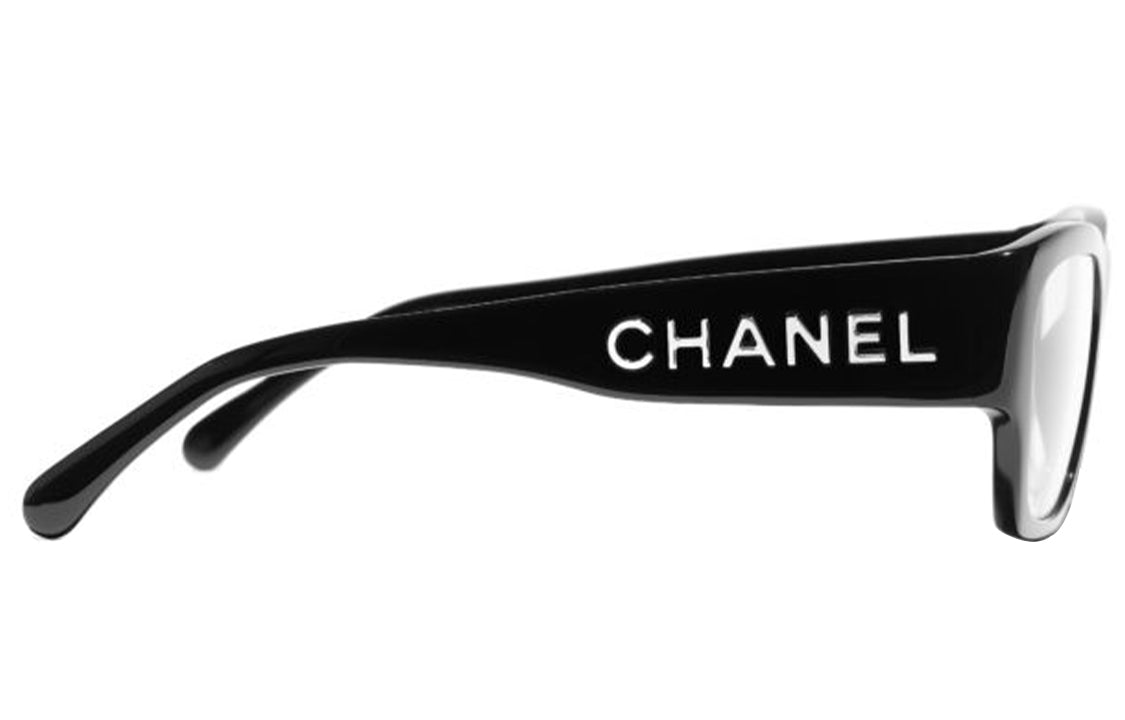 CHANEL Eyeglass Frames Women's Black
