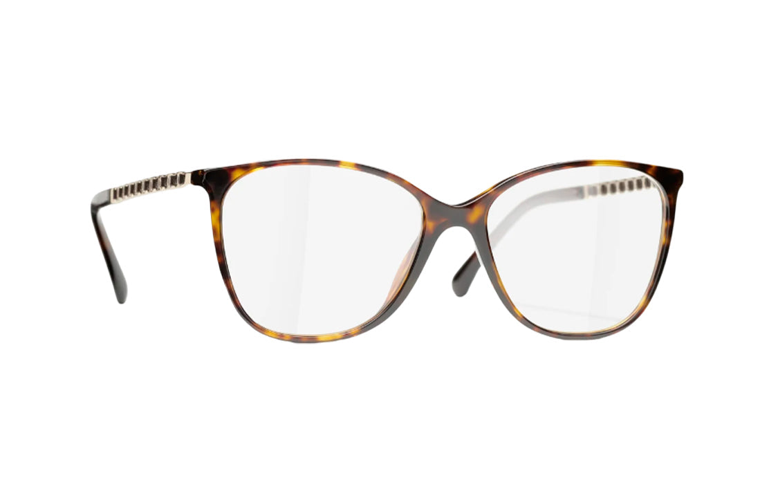CHANEL Eyeglass Frames Women's Brown