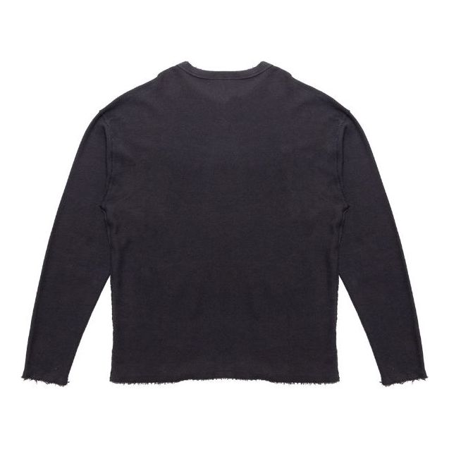 Drew House Reverse Terry Secret Long sleeve T-shirt 'Black' DR-FW21-062