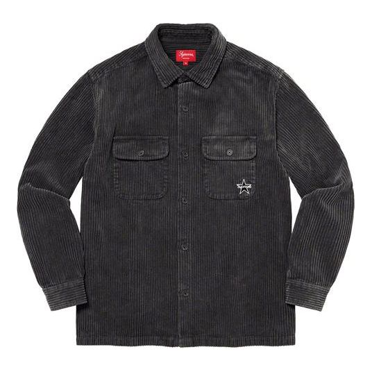Supreme Corduroy Shirt 'Black' SUP-SS22-065