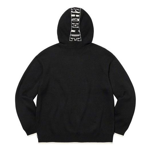 Supreme 2-Tone Hooded Sweater 'Black White' SUP-FW21-226