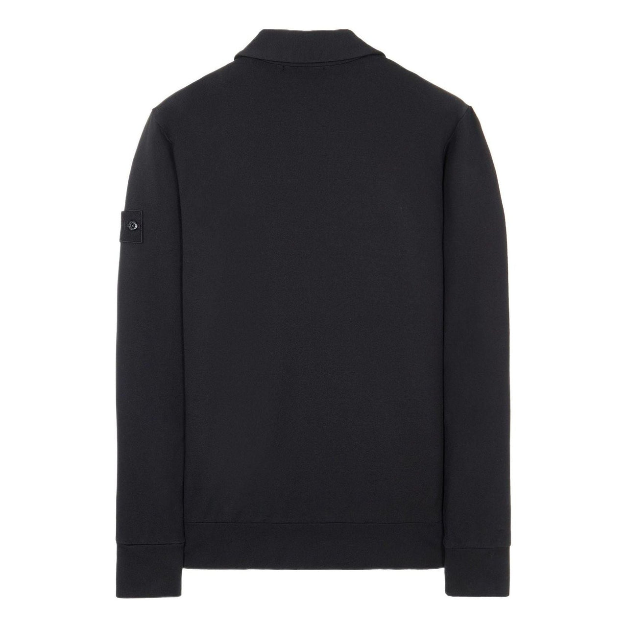 STONE ISLAND Ghost Half Zip Collared Sweat 'Black' 7615629F3-V0029