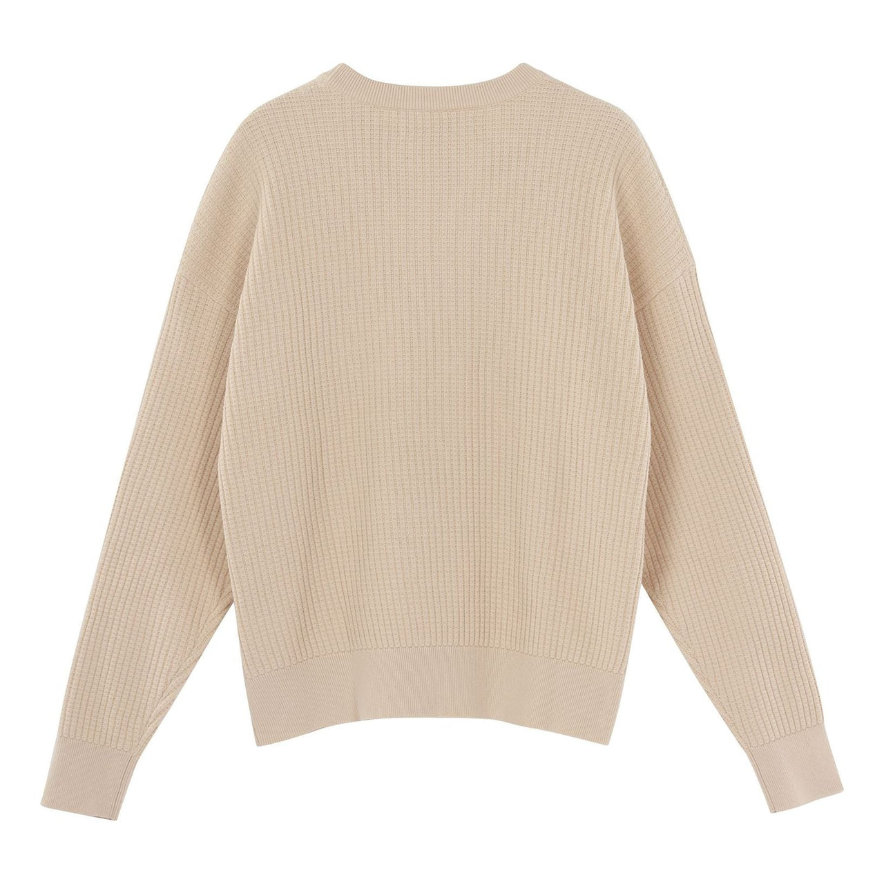 Drew House Mascot Waffle Sweater 'Cream' DR-FW21-060