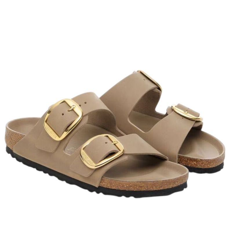 (WMNS) Birkenstock Arizona Big Buckle Oiled Leather 'Tobacco Brown' 1030382