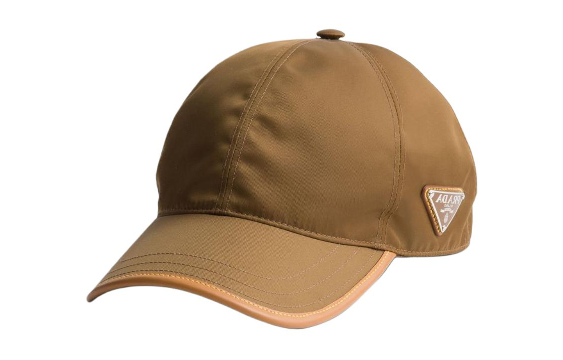 PRADA Textile Leather Cap