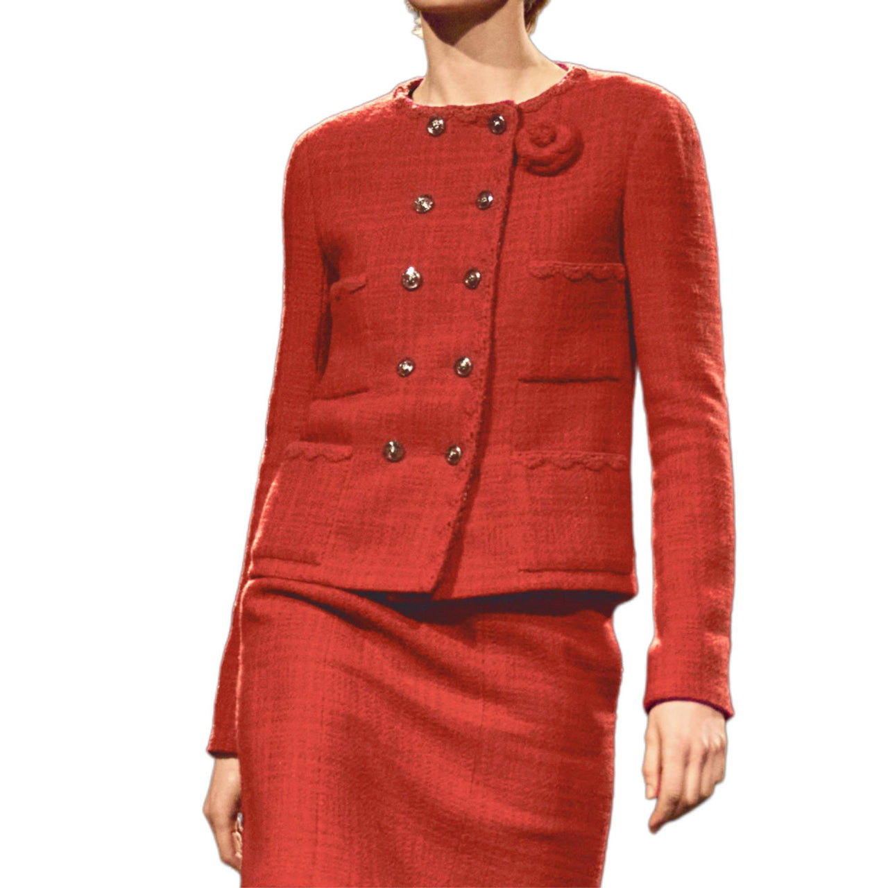 CHANEL FW24 Jackets Coats Women's Red