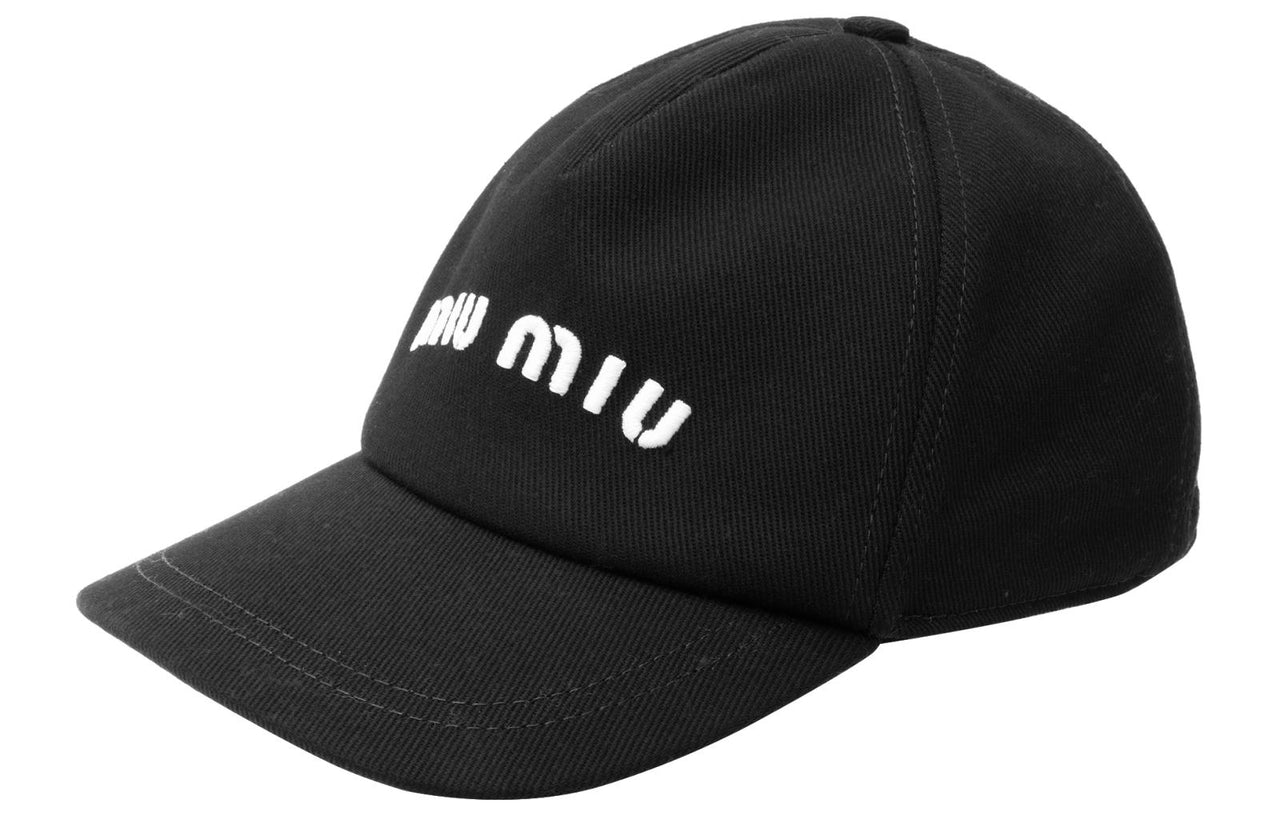 MIU MIU Fabric Baseball Caps Women's Black