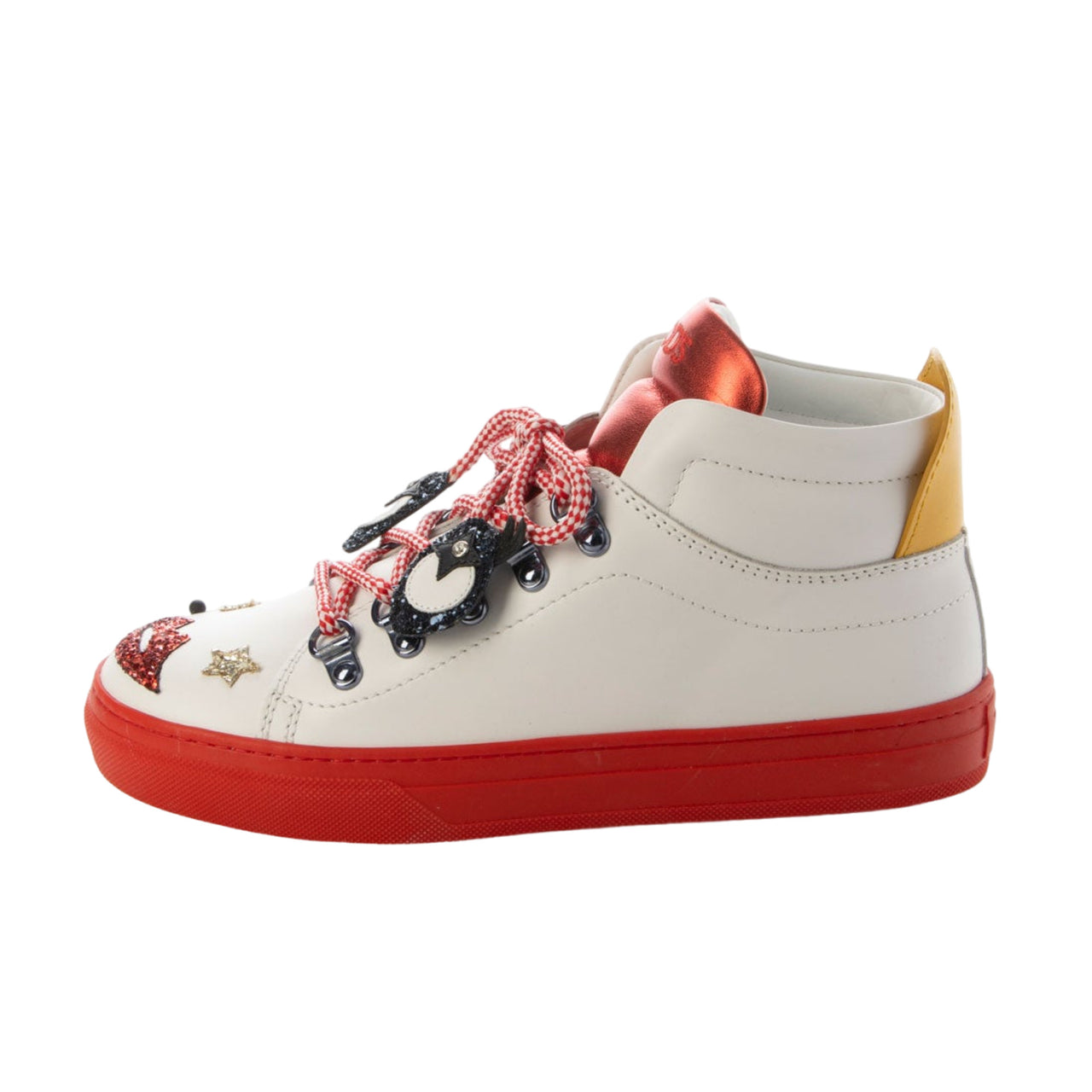 Tod's Embellished Leather High-Top Sneakers