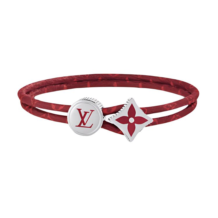 LOUIS VUITTON Brass Bangles Men's Red