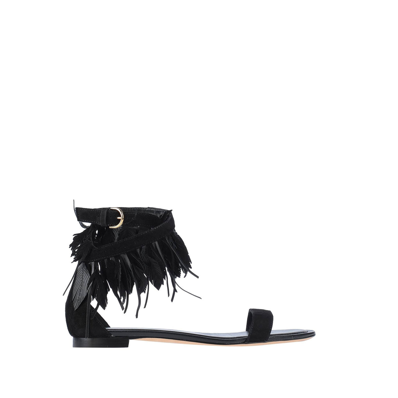 Tod's Feather-Trim Sandals