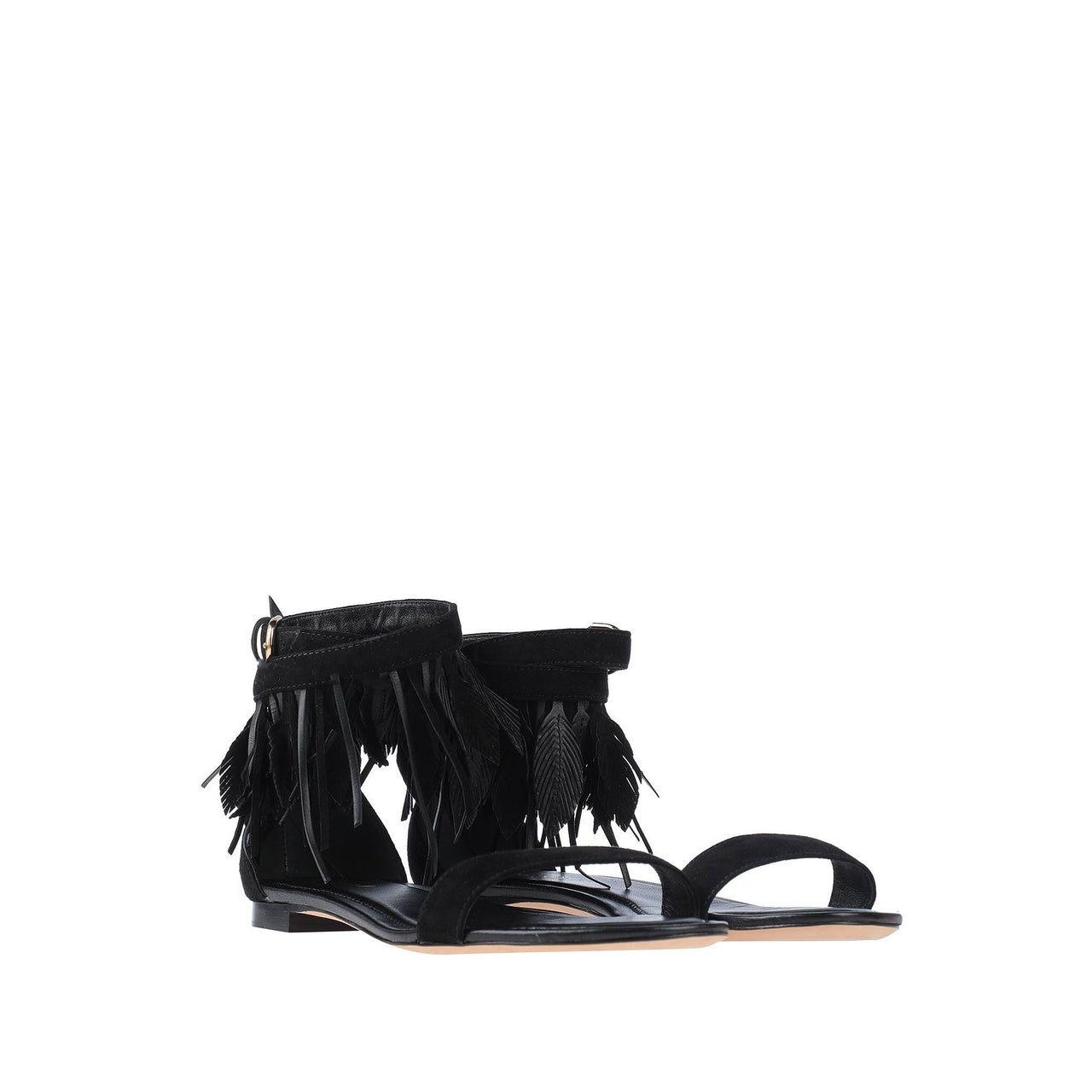 Tod's Feather-Trim Sandals