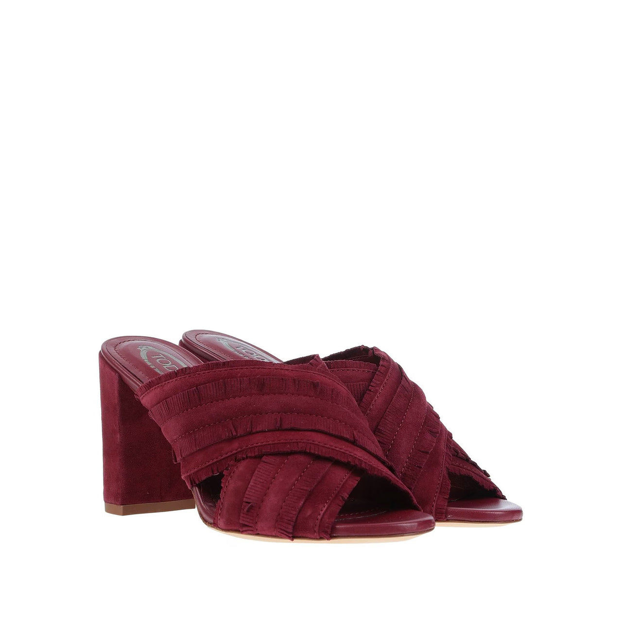 Tod's Fringed Heel Mules
