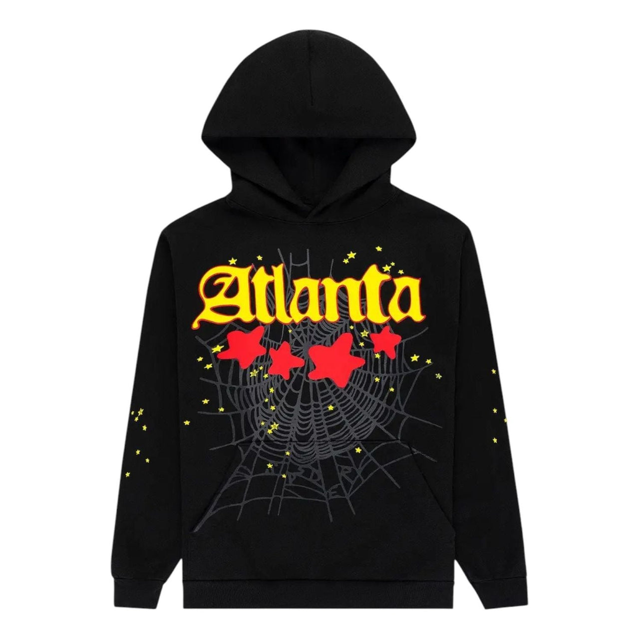 Sp5der Atlanta Hoodie 'Black' ST004FW25BLK