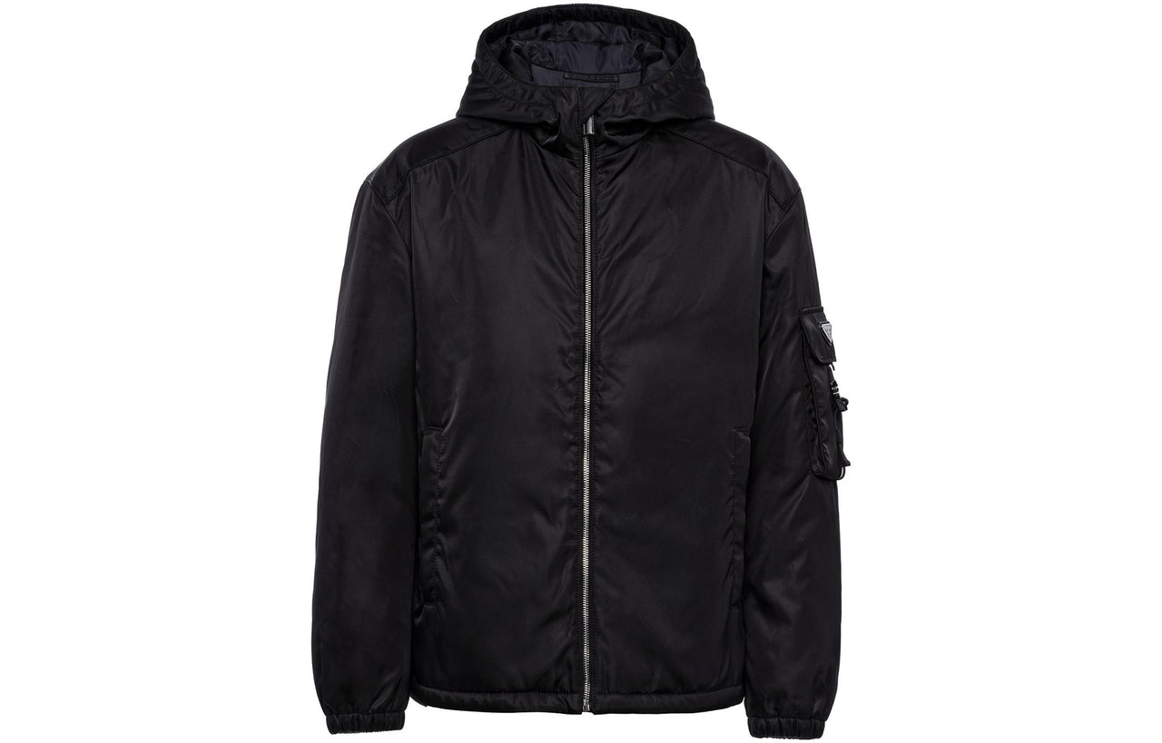 PRADA Zip-Up Hooded Blouson Jacket