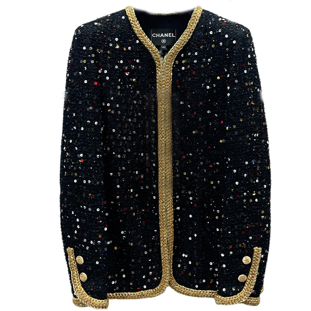 CHANEL Jackets Coats Women's Black