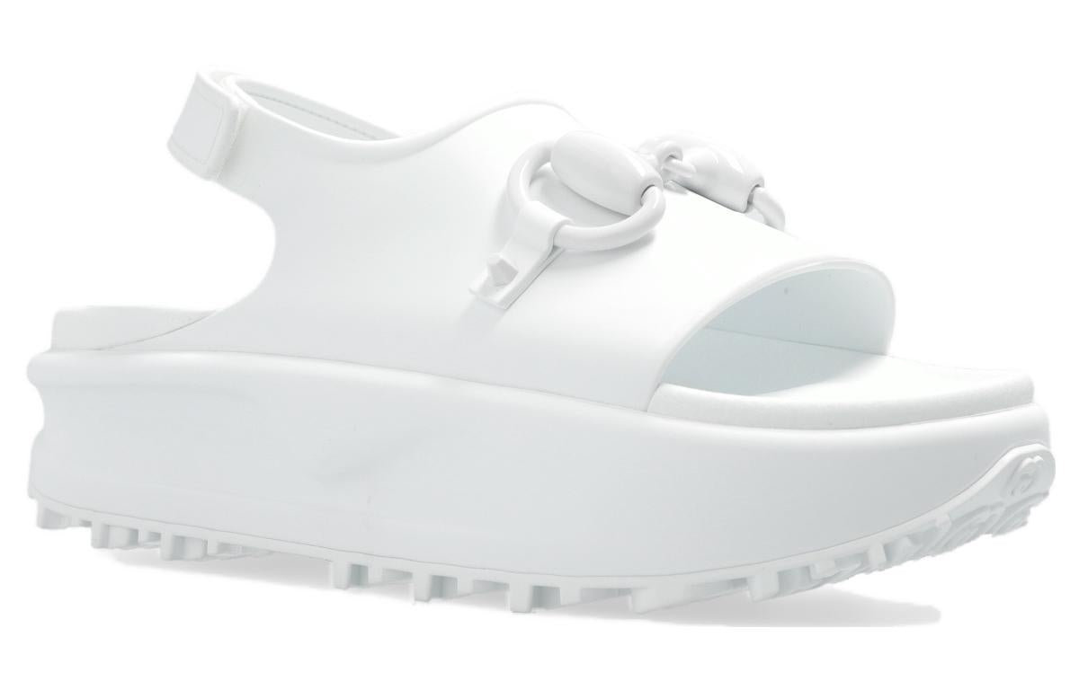 (WMNS) Gucci Horsebit Platform Sandal 'White' 742435-JAAC9-9014