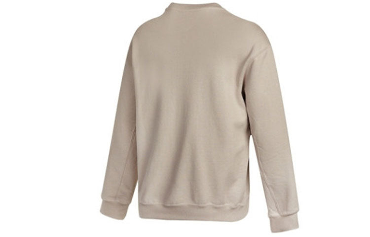 Nike French Terry Swoosh Embroidered Round Neck Sports Pullover Couple Style light grey DB9408-277