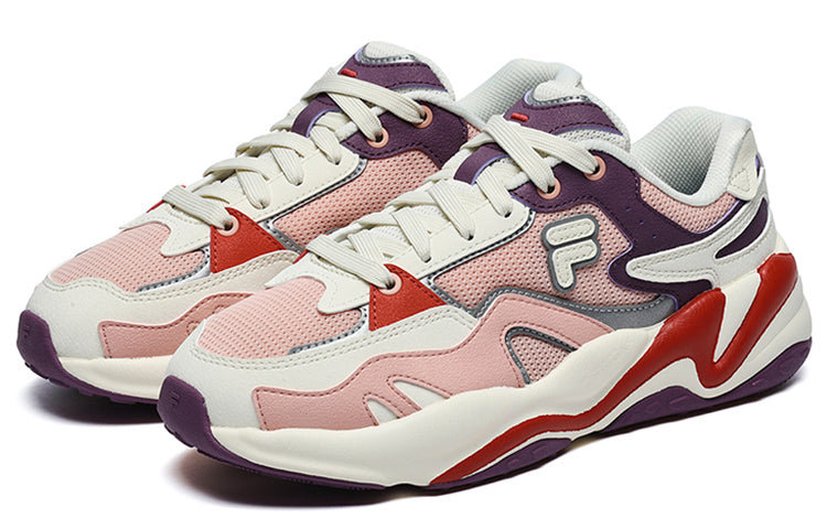 (WMNS) FILA FUSION Flash Sneakers 'White Red Purple' T12W231117FVP