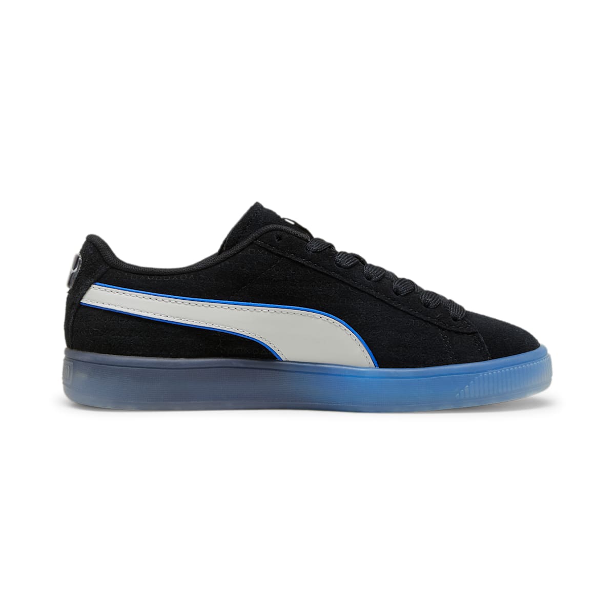 (GS) PUMA PlayStation Suede 'Black Glacial Grey' 396655-02