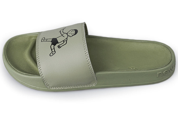 New Balance x Noritake Slippers Dark Green SMF200NO