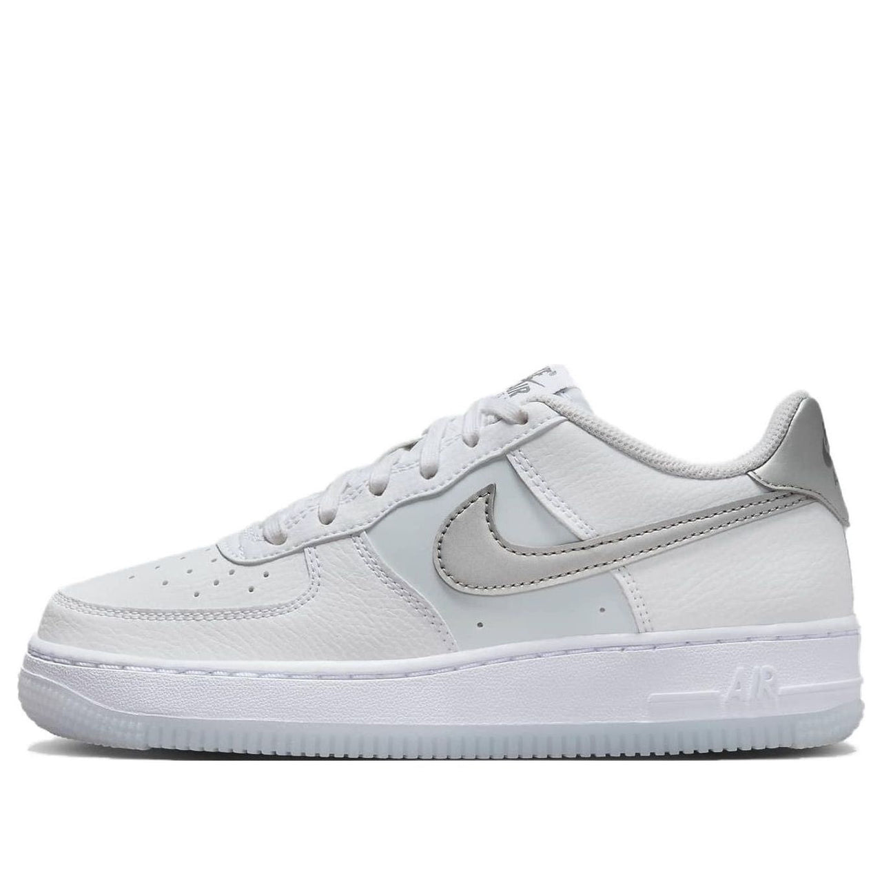 (GS) Nike Air Force 1 'White Light Blue Silver' FV3981-100