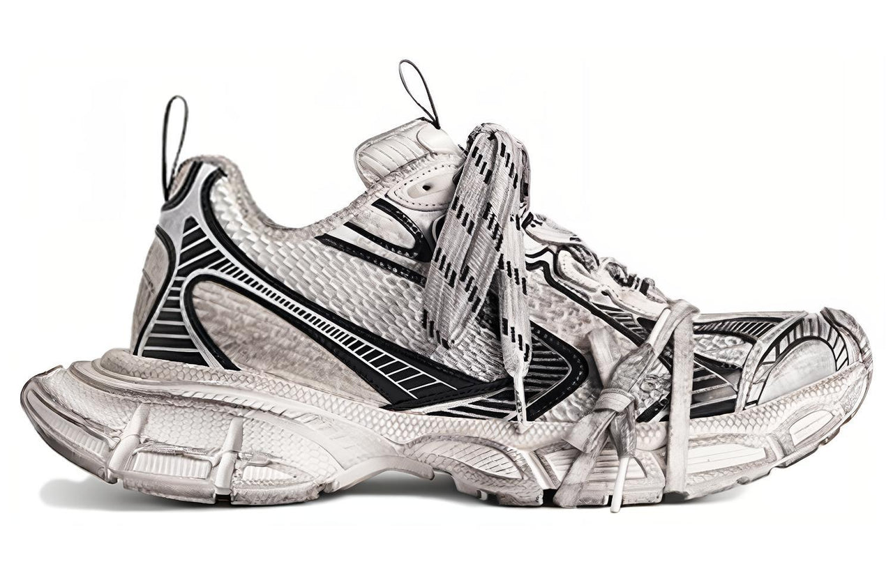 (WMNS) Balenciaga 3XL Sneakers 'White and Black Mesh and Polyurethane' 734731W3XL49710
