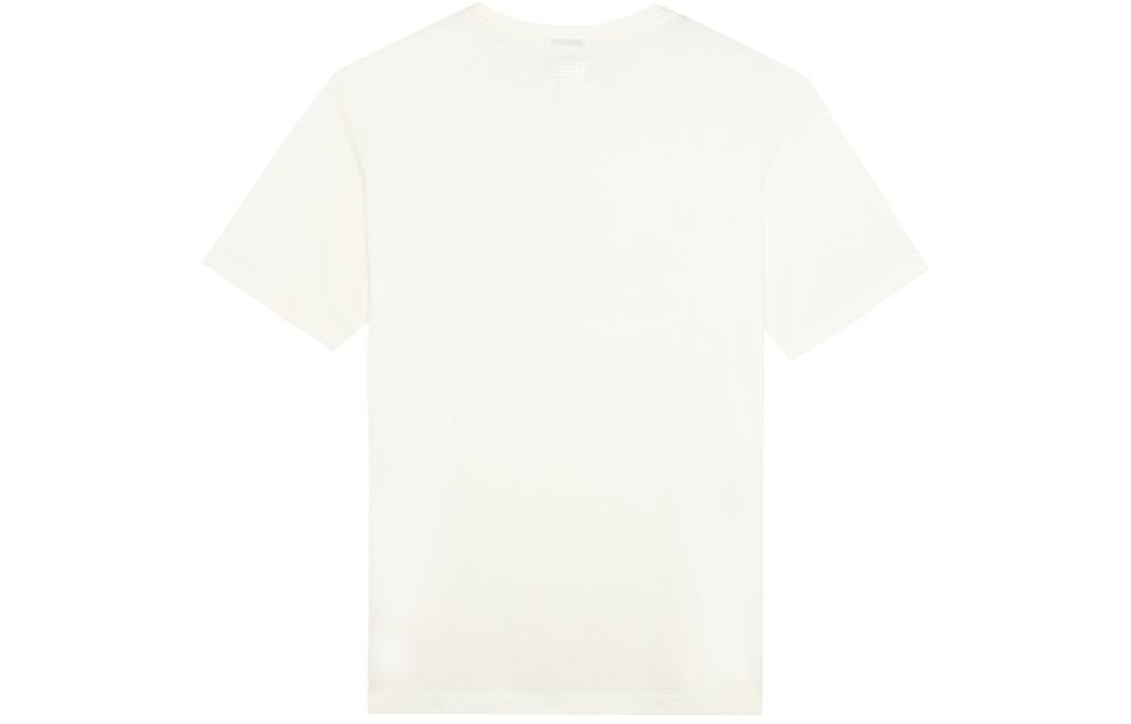 New Balance Logo Print Tee 'White Blue' AMT22393-IV