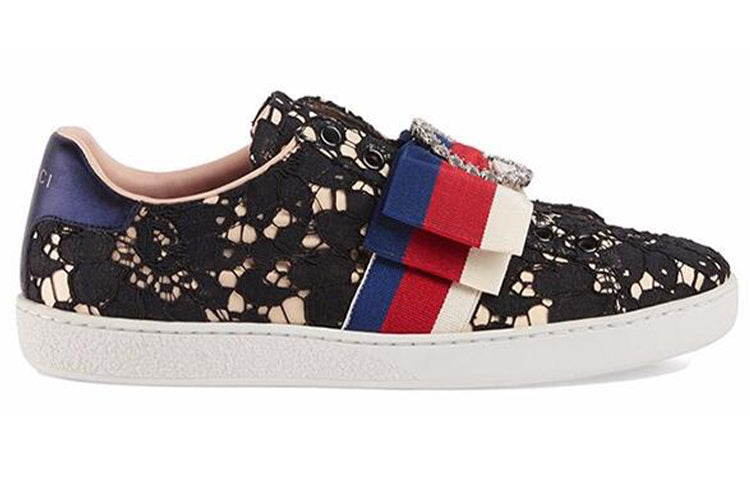 (WMNS) Gucci Ace 'Dark Flower' 498705-9MW10-1214