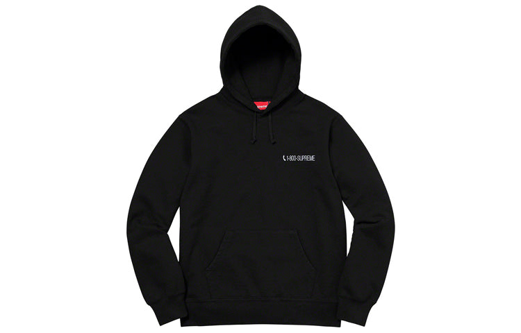 Supreme 1-800 Hooded Sweatshirt 'Black' SUP-FW19-611
