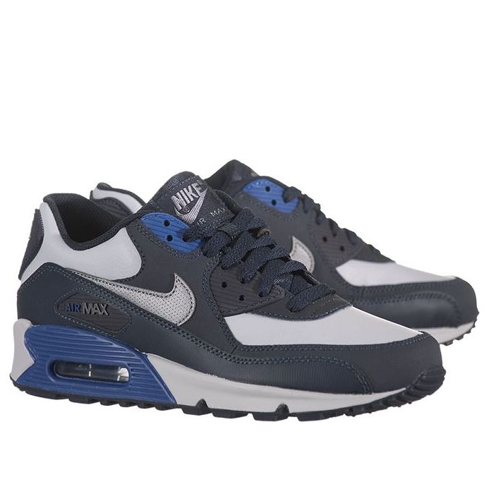 (GS) Nike Air Max 90 'Dark Obsidian Metallic Cool Grey' 307793-405
