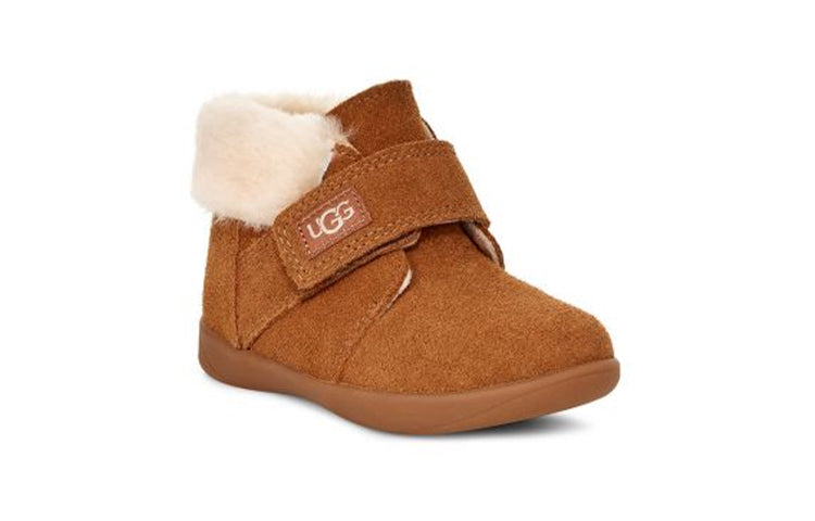 (PS) UGG Nolen Turn Fur Short Boots Brown 1106229T-CHE