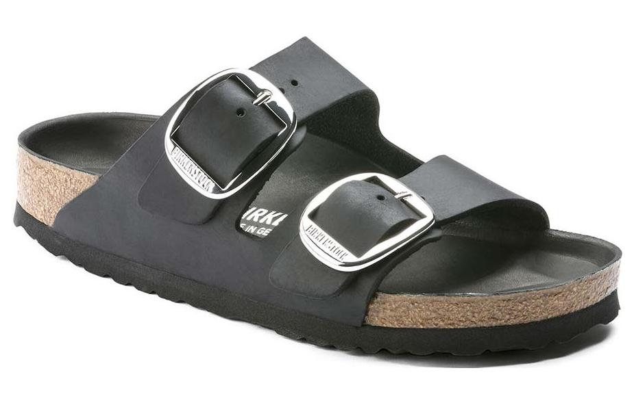 (WMNS) Birkenstock Arizona Double-Buckle Sandals 'Black' 1011075