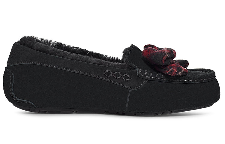 (WMNS) UGG Ansley Plaid Bow 'Black' 1127850-BLK