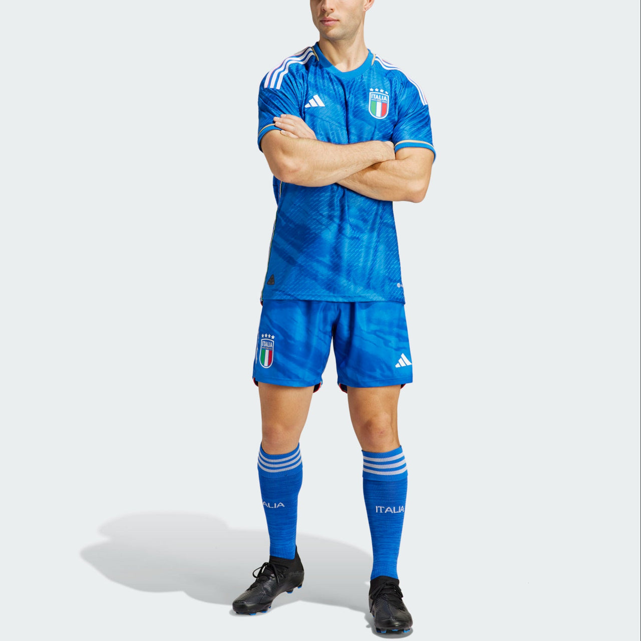 adidas Italy 2023 Home Authentic Jersey 'Blue' HS9891
