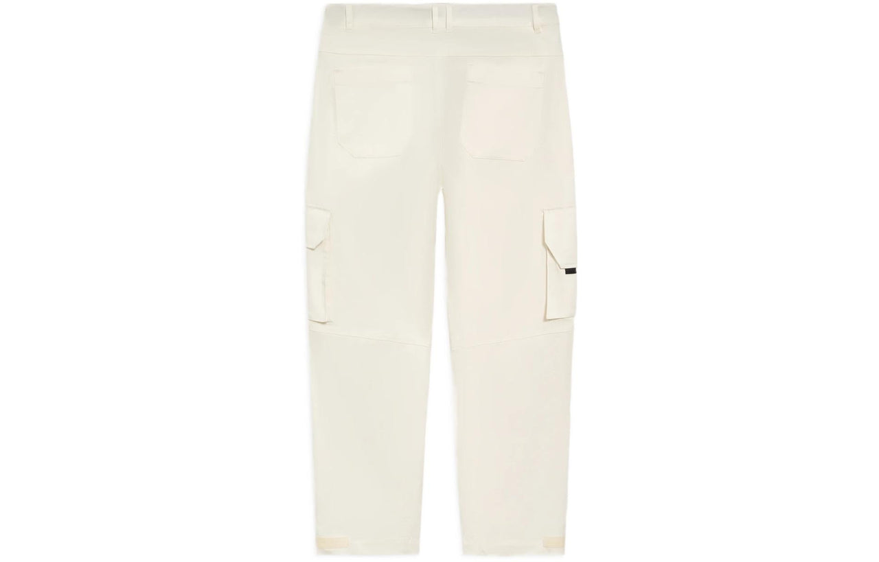 Li-Ning Logo Printed Cargo Pants 'White' AKXS121-3