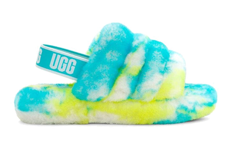 (PS) UGG Fluff Yeah Clog Slipper 'Oasis Blue Sulphur' 1123636K-OBSL