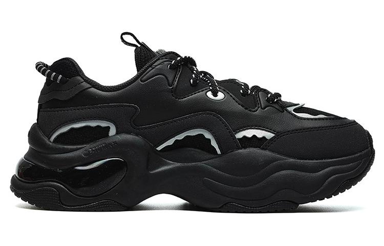(WMNS) FILA FUSION Bubble Sneakers 'Black' T12W241302FBQ