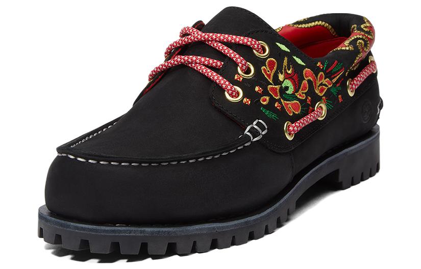 (WMNS) Timberland 3-Holes Boot Shoes x CLOT 'Black' A5Z6UW
