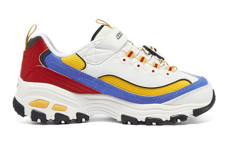 (GS) Skechers D'Lites 'White Red Yellow' 406102L-WMLT
