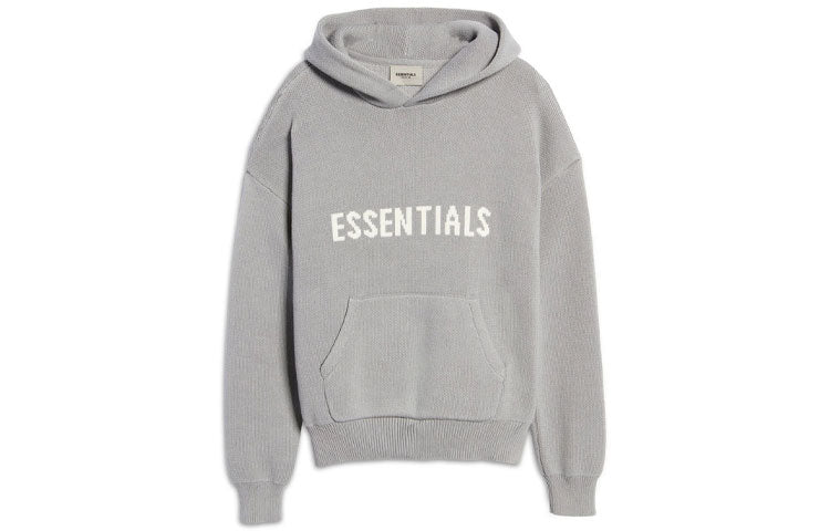 Fear of God Essentials SS21 x Nordstrom Knit Logo Hoodie 'Heather Oatmeal' FOG-SS21-664