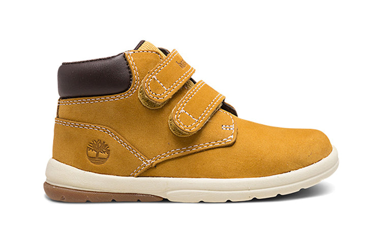 (TD) Timberland Toddle Tracks Hook and Loop Boots 'Wheat Nubuck' A1JVP