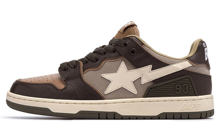 A BATHING APE Sk8 Sta 'Dark Brown Beige' 1I70-191-004-RB