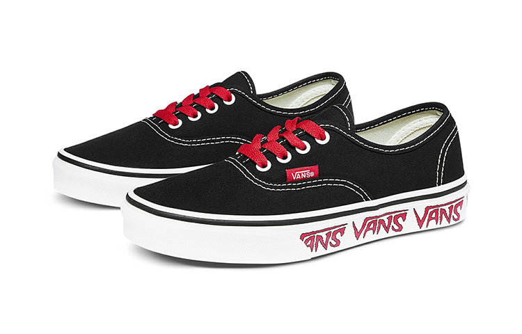 (PS) Vans Authentic 'Sketch Sidewall - Black Red' VN0A38H3Q6D