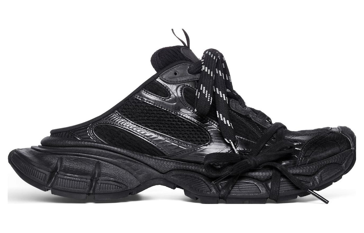 (WMNS) Balenciaga 3XL Mules 'Black Mesh and Polyurethane' 742682W3XL11010
